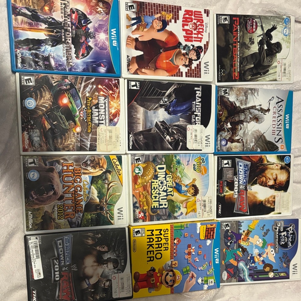 38 Nintendo Wii and Wii U Video Game lot. - Picture 3 of 5